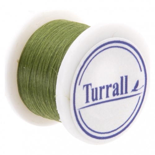Turrall Regular Thread Pre-Waxed Medium Olive Fly Tying Threads (Product Length 71.08 Yds / 65m)